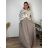 Sommerkleid oval Kurzarm Damen Übergröße (50/52/54 Einheitsgröße) ITALIAN FASHION IM425011  pink