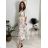 Kleid mit 3/4 Ärmeltasche für Damen (uni sl) ITALIAN Fashion IMWD20529 braun S / M / L