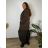 Sommerkleid oval Kurzarm Damen Übergröße (50/52/54 Einheitsgröße) ITALIAN FASHION IM425011 46/48/50 Wein
