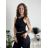 Damen-Crop-Top mit Trägern (S/M ONE SIZE) ITALIAN FASHION IMPLP2309080050 dunkelbraun XS/S/M