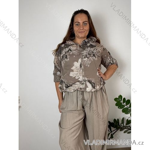Damen-Langarmjacke (S/M Einheitsgröße) ITALIAN FASHION IMWB232761  braun
