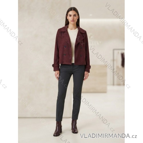 Langarm-Bodysuit für Damen (S/M/L Einheitsgröße) ITALIAN FASHION IMPLP2355350060 S / M / L Wein