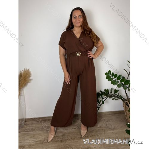 Sommerkleid oval Kurzarm Damen Übergröße (50/52/54 Einheitsgröße) ITALIAN FASHION IM425011