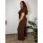 Sommerkleid oval Kurzarm Damen Übergröße (50/52/54 Einheitsgröße) ITALIAN FASHION IM425011