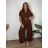 Sommerkleid oval Kurzarm Damen Übergröße (50/52/54 Einheitsgröße) ITALIAN FASHION IM425011
