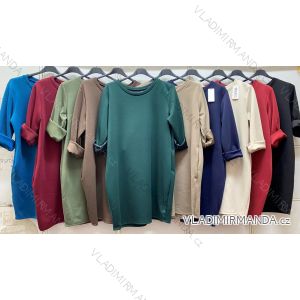 Damen-Rollkragenpullover mit kurzen Ärmeln (Einheitsgröße 42/44/46) ITALIENISCHE MODE IMC260237