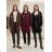 Damen-Lammmantel mit langen Ärmeln und Kapuze (Einheitsgröße S/M/L) ITALIAN FASHION IMWDD24257