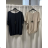 Oversize-Strickpullover für Damen mit kurzen Ärmeln (Einheitsgröße 44/46/48) Italienische Mode IMD26106  beige