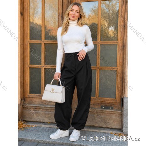 Elegante, lange Jogginghose für Damen (Einheitsgröße S/M/L) ITALIAN FASHION IMD23634 S / M / L schwarz