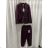 Kleid mit Knöpfen und geknöpften Damen (uni s-m) ITALIAN FASHION IM2203948 S / M / L Wein