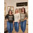 Damen-Langarmshirt Oversize (44/46/48 Einheitsgröße) Italienische Mode IMC260282