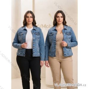 Kurze Damen-Jeansjacke (2XL-6XL) MOON GIRL MOG26GYD2609B/DUR