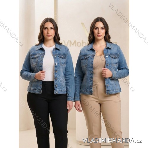 Kurze Damen-Jeansjacke (2XL-6XL) MOON GIRL MOG26GYD2609B/DUR 2XL blau
