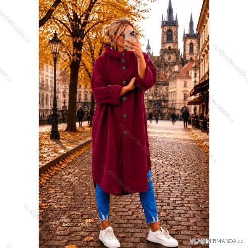 Elegante, lange Jogginghose für Damen (Einheitsgröße S/M/L) ITALIAN FASHION IMD23634 54/56/58 Wein