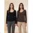 T-Shirt Langarm Langarm Damen (uni sl) ITALIENISCHE Mode IM317119