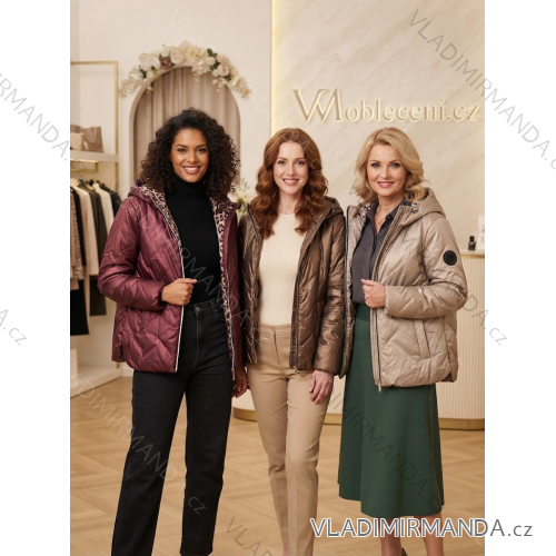 Ärmellose Jacke mit langen Ärmeln (uni sl) ITALIENISCHE Mode IMC17326
