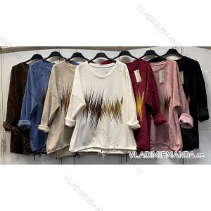 Damen-Rollkragenpullover mit kurzen Ärmeln (Einheitsgröße 42/44/46) ITALIENISCHE MODE IMC260237