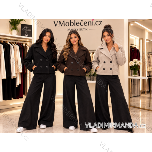 Damen-Rollkragenpullover mit kurzen Ärmeln (Einheitsgröße 42/44/46) ITALIENISCHE MODE IMC260237 M/L/XL schwarz