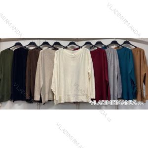 Damen-Rollkragenpullover mit kurzen Ärmeln (Einheitsgröße 42/44/46) ITALIENISCHE MODE IMC260237