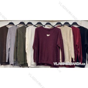 Damen-Rollkragenpullover mit kurzen Ärmeln (Einheitsgröße 42/44/46) ITALIENISCHE MODE IMC260237