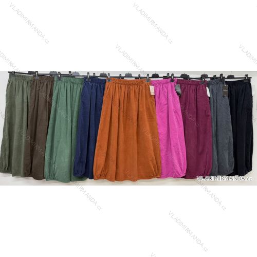 Oversize-Hose für Damen mit Gürtel (Einheitsgröße 42/44/46) Italienische Mode IM4260327