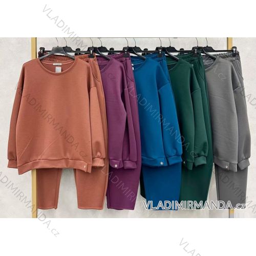 Oversize-Hose für Damen mit Gürtel (Einheitsgröße 42/44/46) Italienische Mode IM4260327