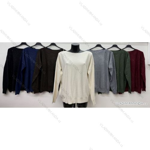 Oversize-Hose für Damen mit Gürtel (Einheitsgröße 42/44/46) Italienische Mode IM4260327