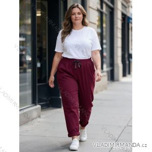 Oversize-Hose für Damen mit Gürtel (Einheitsgröße 42/44/46) Italienische Mode IM4260327