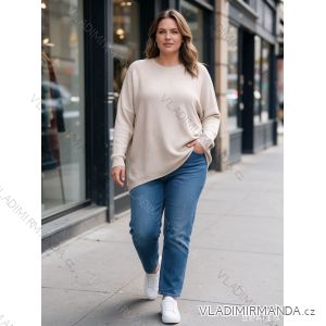 Oversize-Hose für Damen mit Gürtel (Einheitsgröße 42/44/46) Italienische Mode IM4260327