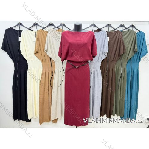 Oversize-Hose für Damen mit Gürtel (Einheitsgröße 42/44/46) Italienische Mode IM4260327
