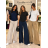 Langes, elegantes Damenkleid mit Trägern (S/M EINHEITSGRÖSSE) ITALIAN FASHION IMPLP2389050135 S / M / L dunkelblau