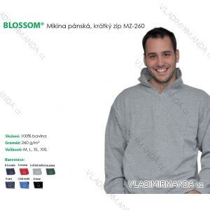 Sweatshirt kr zip Blüte (m-2xl) MZ-260
