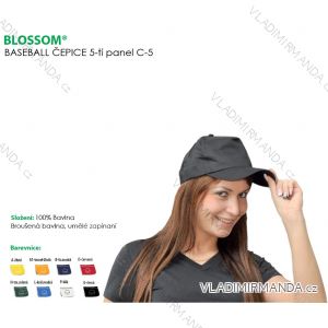 Baseballmütze BLOSSOM BLO-C5, eine Größe Baseballmütze BLACK-C5
