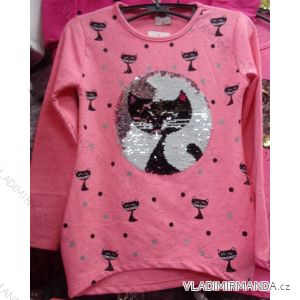 T-Shirt warme lange Ärmel mit Kinder Pailletten und Teenager (128-164) TUZZY TURKEY MODA TM217058
