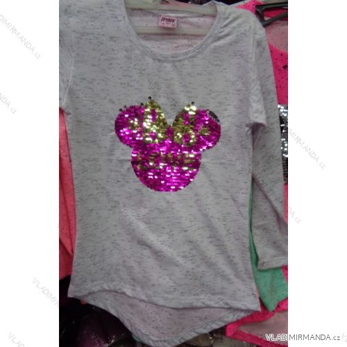 T-Shirt Kurzarm mit Pailletten Kinder (98-128) ZEYREK TURKEY MODA TM217062
