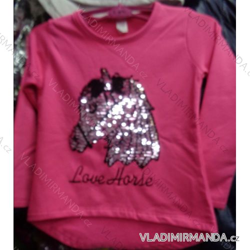 T-Shirt warme lange Ärmel mit Pailletten Baby Mädchen (98-128) TUZZY TURKEY MODA TM217066
