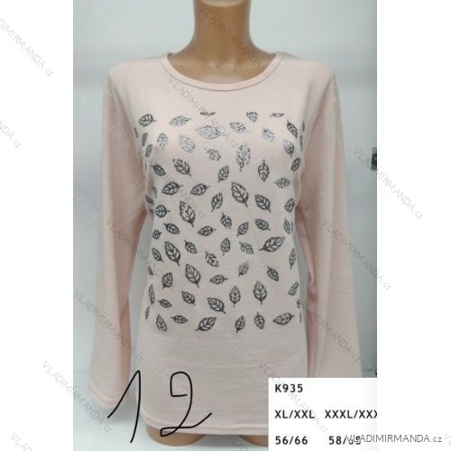 T-Shirt mit Kunststoff-Muster, Langarm, Damen (l-3xl) ERBOSSI PM117K935
