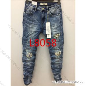 Jeans mit Perlen Damen (xs-xl) JEWELLY L8058
