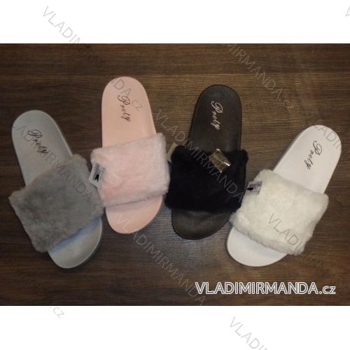 Hausschuhe mit Damenfell (36-41) FUSS RO18XK323