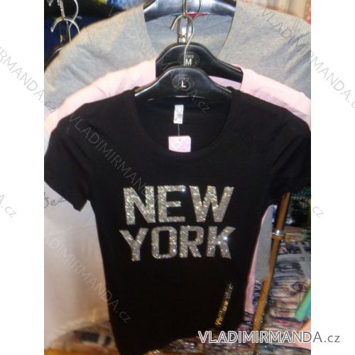 T-Shirt Kurzarm mit Glitzer Damen (S-XL) ALNWICK WP80678