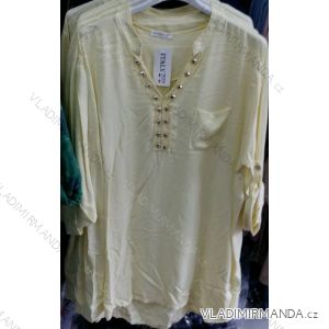 T-Shirt 3/4, lange Ärmel Damen (uni l-3xl) ITALIENISCHE MODA IM1218019
