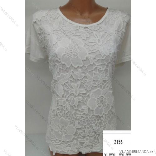 Tunika-Spitze Kurzarm Damen (m-2xl) PM118Z156

