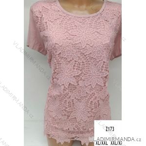 Tunika Spitze Kurzarm Damen (m-2xl) PM118Z173
