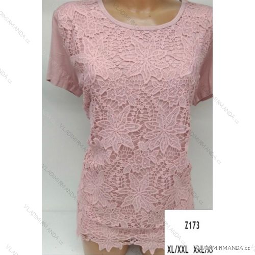 Tunika Spitze Kurzarm Damen (m-2xl) PM118Z173
