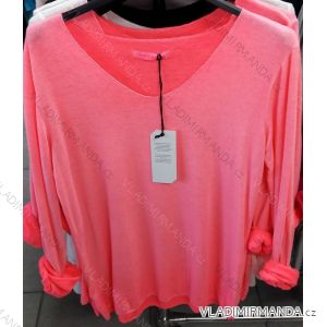 Pullover-Pullover, 3/4, Langarm-Damenfeder (uni sl) ITALIAN Fashion IM718036
