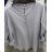 Tunika mit Knöpfen 3/4, Langarm Damen (uni, sl) LORENZO ITALIENISCH MODA IM718038

