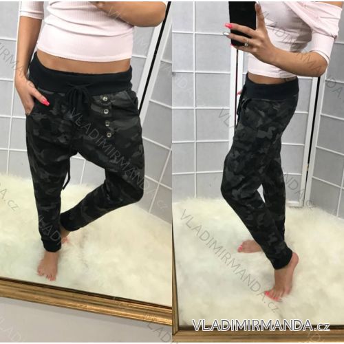 Trainingshose mit Knöpfen Damenmaske (uni sl) ITALIENISCHE MODA IM1218016