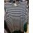 Fashion Tunika-Streifen 3/4, Langarm Damen (uni sl) LUMINA ITALIAN Fashion IM518019