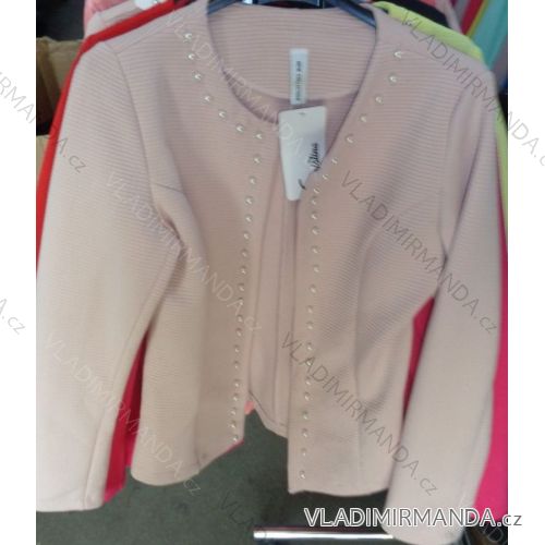 Damenjacke mit Perlen (uni sl) ITALIAN Fashion IM918084
