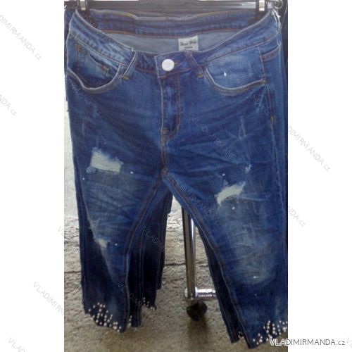 Jeansgewehr mit langen Damenperlen (s-xl) ITALIENISCHE MODA IM718042